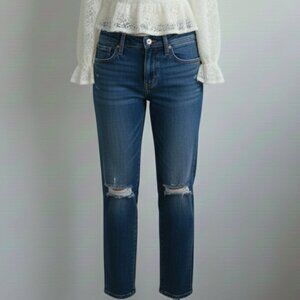 Levi's 724 High Rise Straight Distressed Jeans